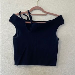 Cropped over the shoulder top